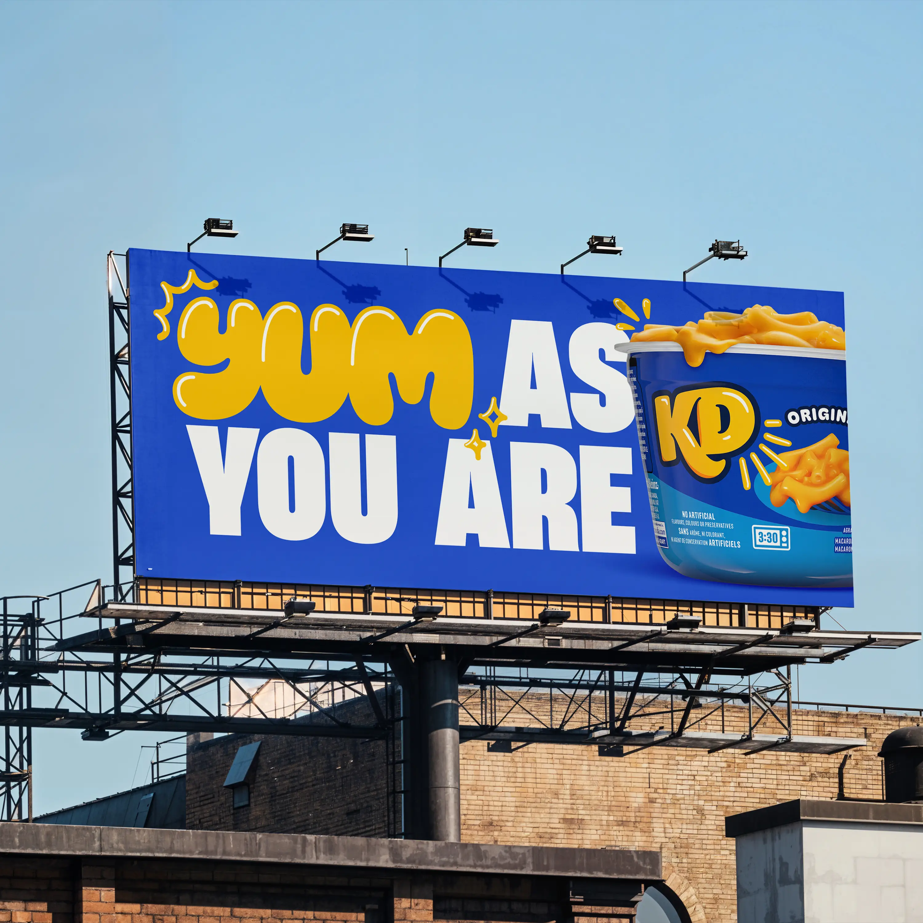  outdoor billboard of KD advert, showing new brand 