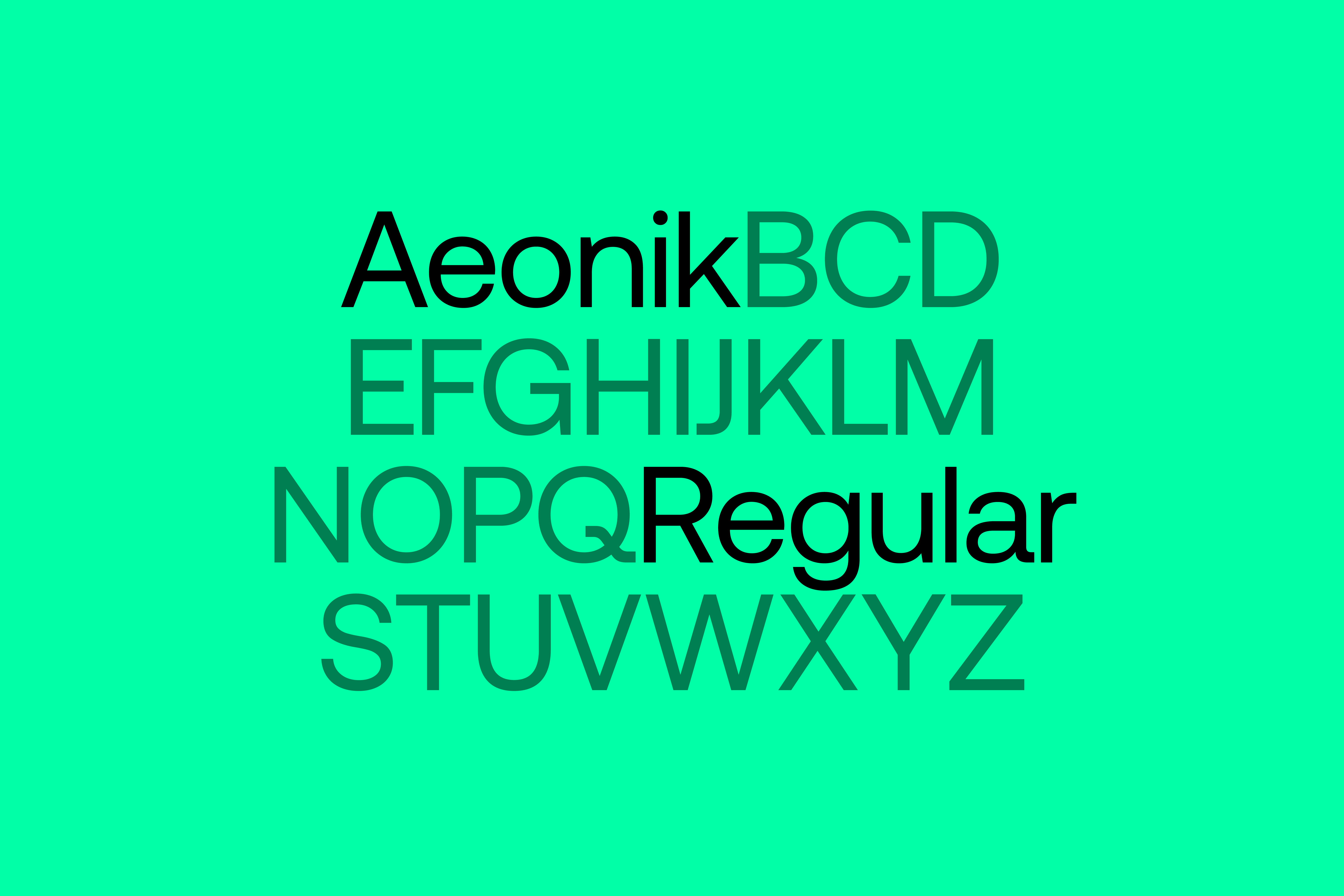 alphabyte brand typeface showcase