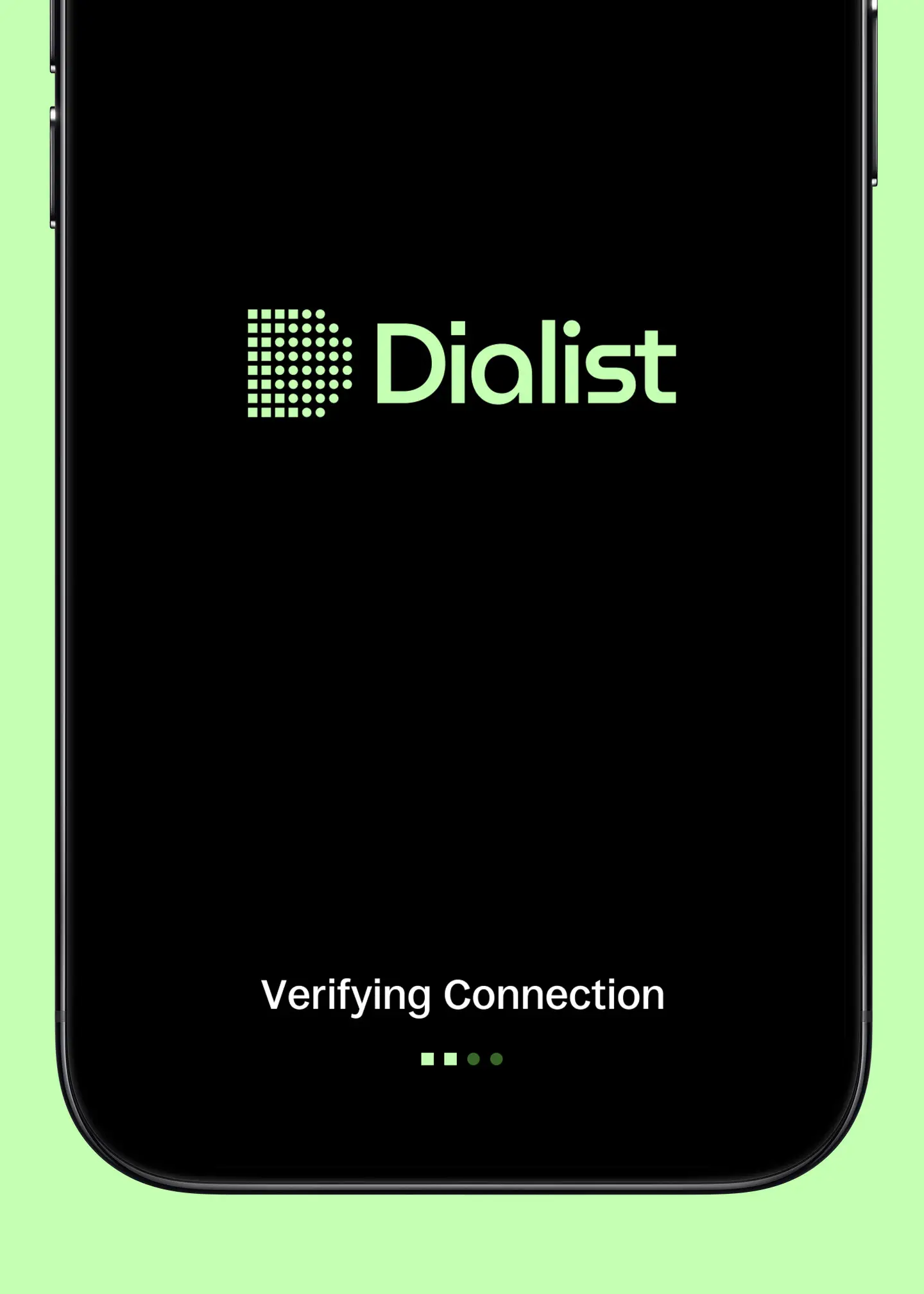 verifying connection loading screen on phone