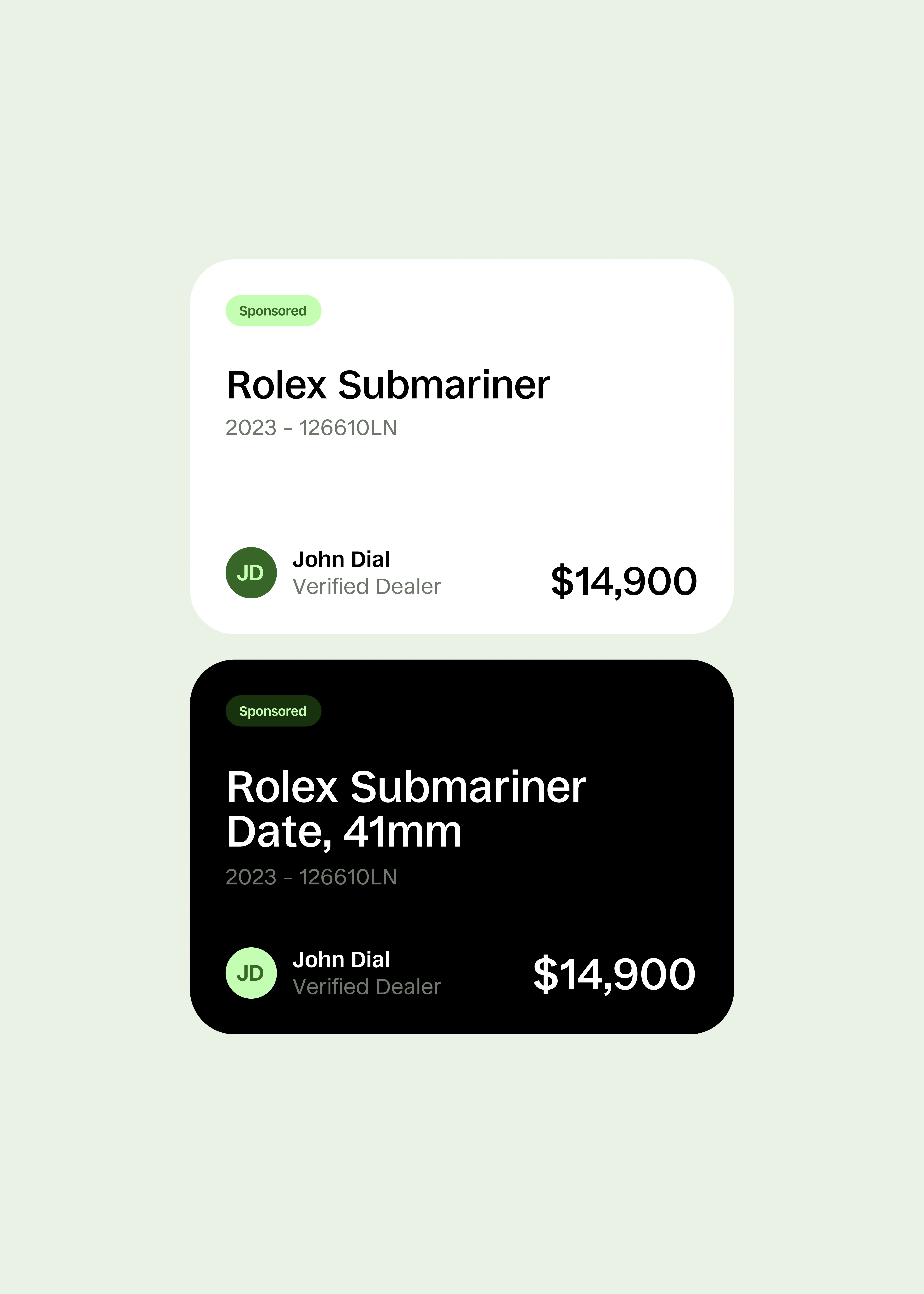 dialist app UI pieces