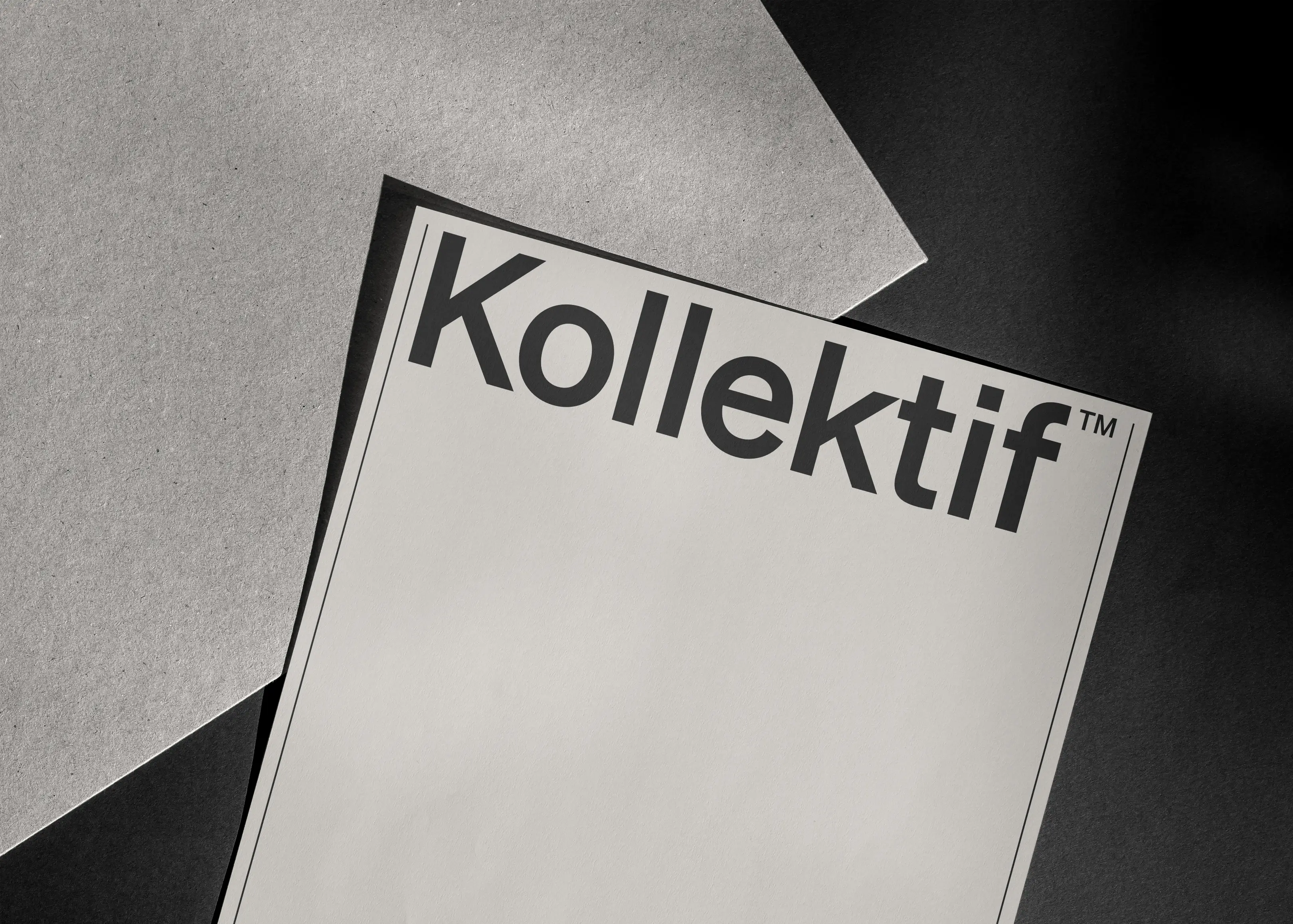 letterhead sheet with kollektif logo