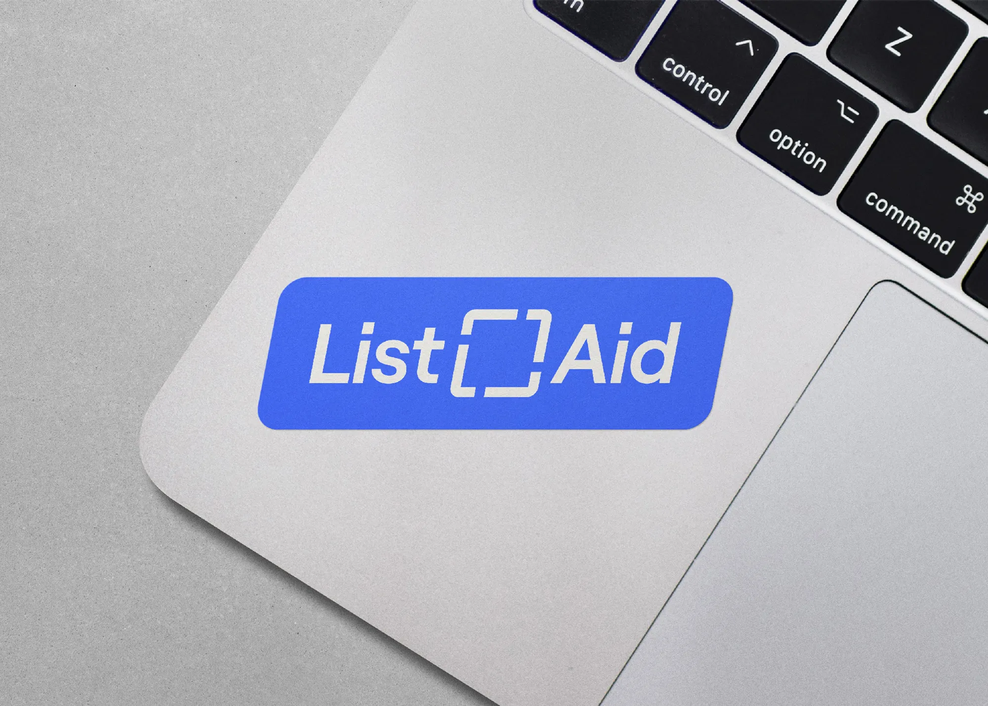 listaid sticker on macbook pro