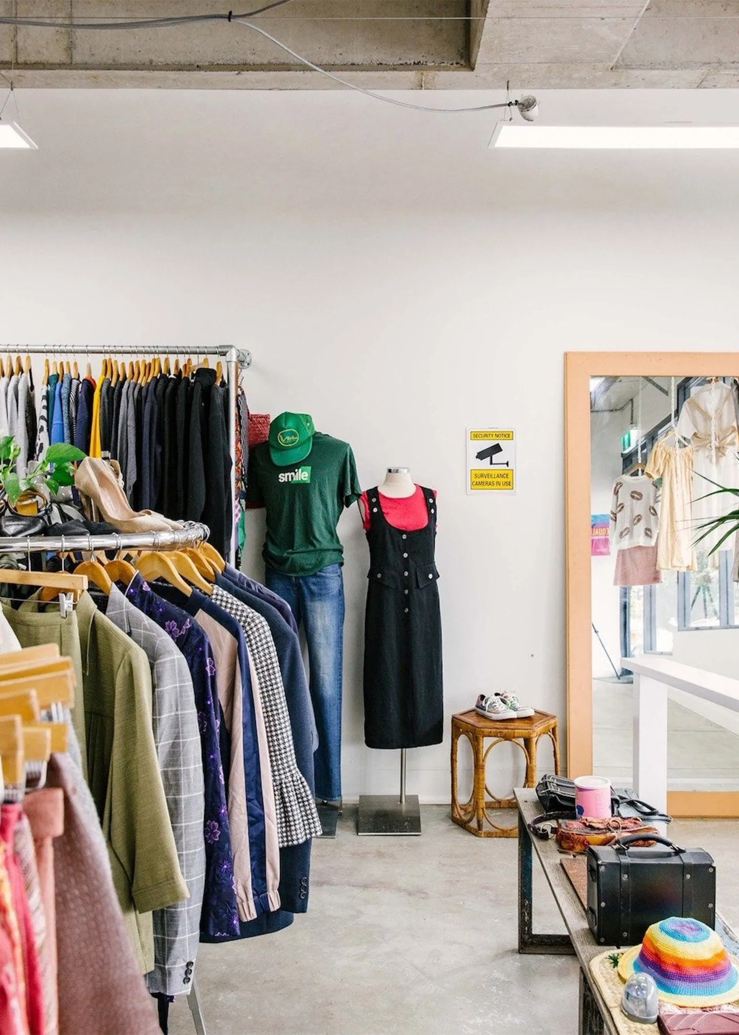image of second hand clothing store