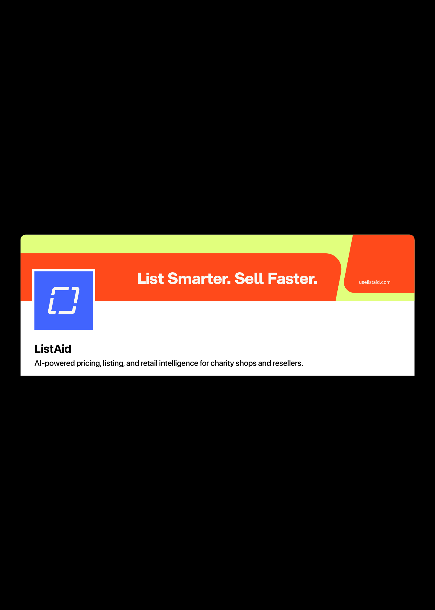 listaid linkedin banner and icon example